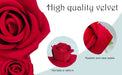 Velvet Artificial Roses – Real Touch 50PCS Bouquet for DIY & Decor Samanta Factory