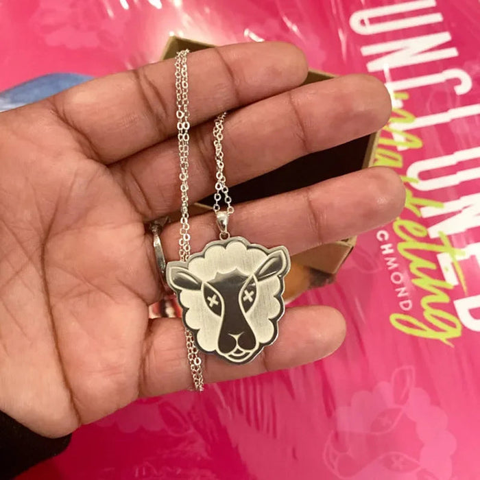 Custom Logo Necklace – Personalized  Engraved Pendant Chain SF