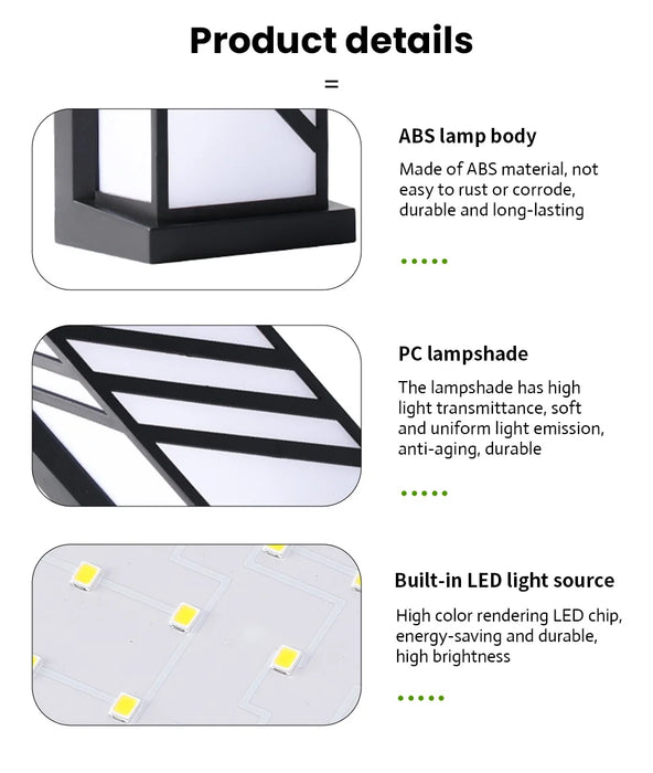 Modern LED Wall Light with Radar Motion Sensor – 16W/30W Waterproof IP55 ABS Lamp for Indoor & Outdoor Lighting - Samanta Factory