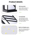 Modern LED Wall Light with Radar Motion Sensor – 16W/30W Waterproof IP55 ABS Lamp for Indoor & Outdoor Lighting - Samanta Factory