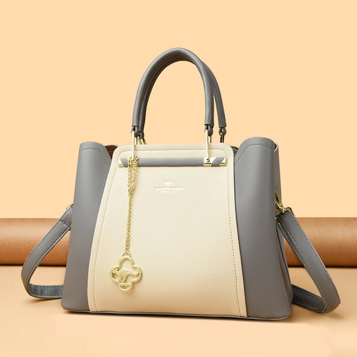 Designer Inspired PU Leather Shoulder Bag – Luxury Casual Tote for Women - Samanta Factory