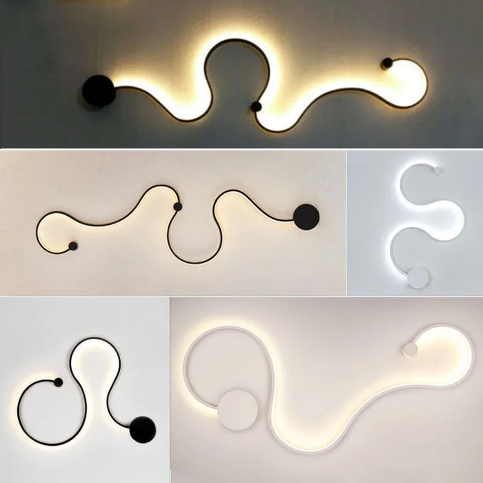 LED Wall Lamp – Modern Dimmable Up & Down Sconce with Remote - Samanta Factory