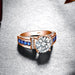 2ct Moissanite Ring – D Color VVS1 with Blue Sapphire Accent SF