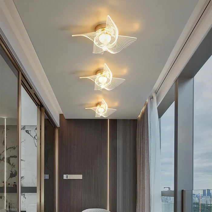 Crystal Pendant Light – Modern Loft Hanging Lamp with Iron & Glass Design