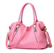 Women's PU Leather Shoulder Bag – Large Capacity Casual Zipper Handbag SF