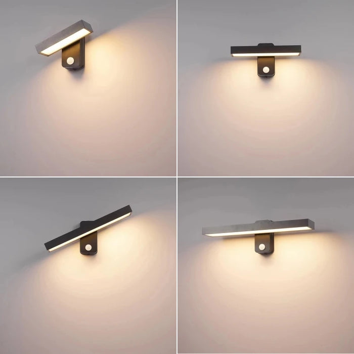 PIR Motion Sensor Wall Lamp – Rotatable, Waterproof IP65 Outdoor LED Light for Garden - Samanta Factory