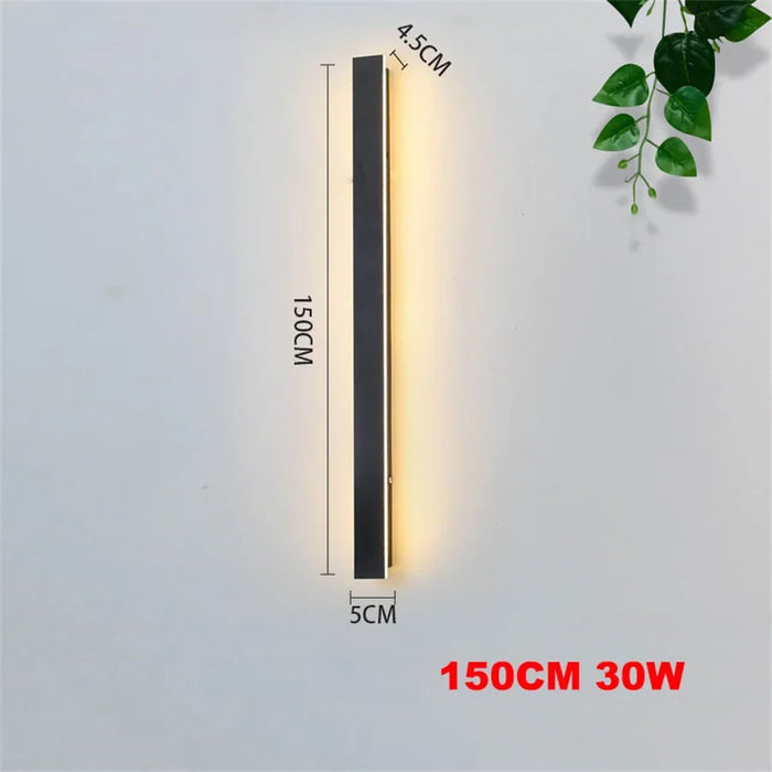 Waterproof LED Wall Light – IP65 Outdoor Strip Lamp for Garden, Patio & Corridor