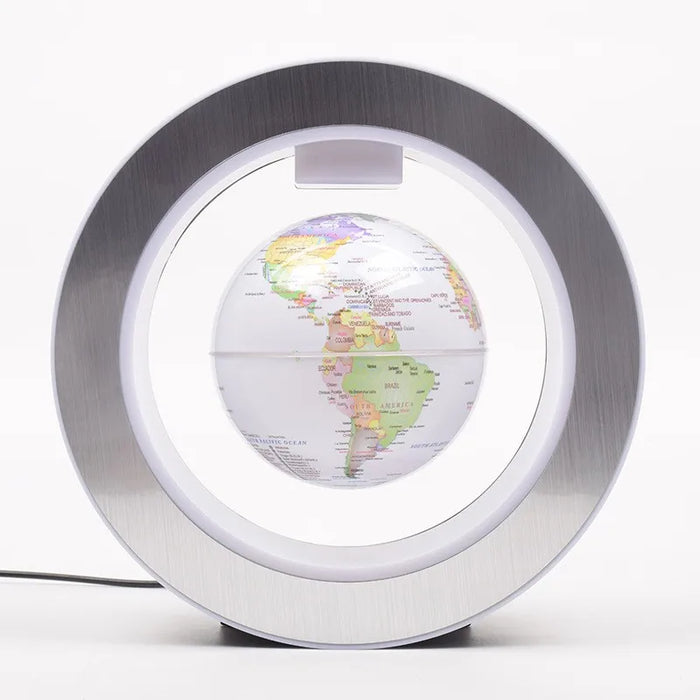Floating Moon Globe Lamp – O-Type Magnetic Frame with LED Night Light