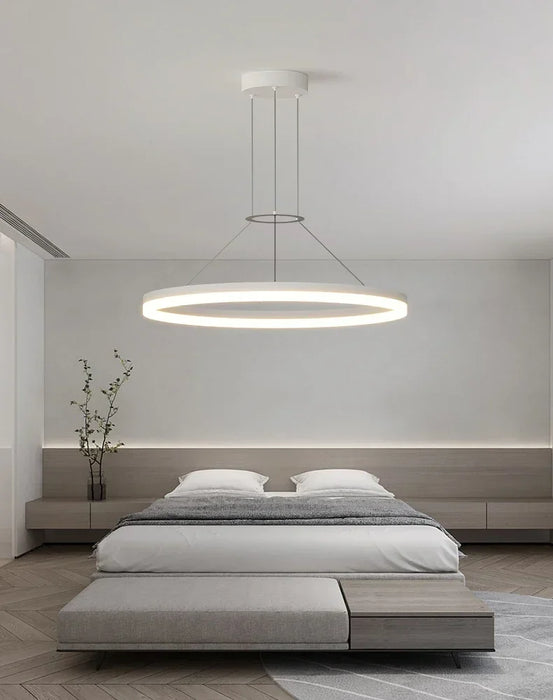 Modern LED Pendant Light – Adjustable Brightness & Color with Remote Control - Samanta Factory