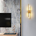 Contemporary Black & Gold LED Wall Lamp – Up & Down Light for Modern Interiors - Samanta Factory