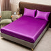 KISS NEST Satin Bed Sheet Set – Smooth 200TC Polyester, Twin to King Sizes - Samanta Factory