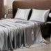 KISS NEST Satin Bed Sheet Set – Smooth 200TC Polyester, Twin to King Sizes - Samanta Factory