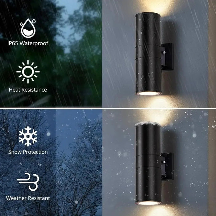 Modern LED Wall Lamp – Double Head Waterproof E27 Indoor Outdoor Lighting SF