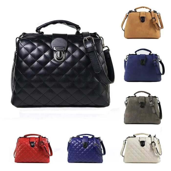 Women’s Shoulder & Crossbody Bag – Trendy Rhomboid Doctor Handbag
