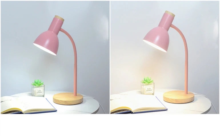 Wooden Desk Lamp – Elegant Design with E27 Socket for Soft, Eye-Friendly Lighting - Samanta Factory