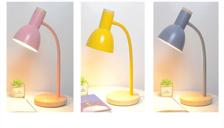 Wooden Desk Lamp – Elegant Design with E27 Socket for Soft, Eye-Friendly Lighting - Samanta Factory