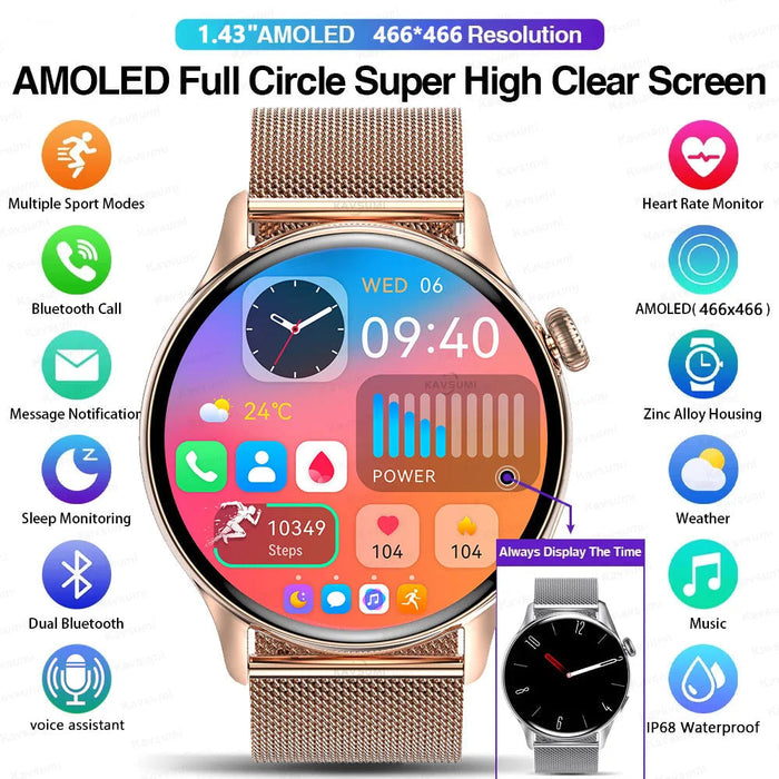 Smart Watch – AMOLED Display with Bluetooth Calling SF