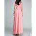 Party Dress – V-Neck Chiffon Elegance - Samanta Factory