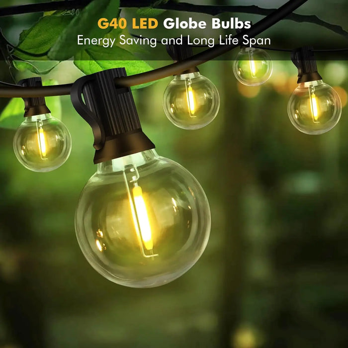 LED Globe String Lights – Shatterproof & Waterproof Outdoor Lighting - Samanta Factory