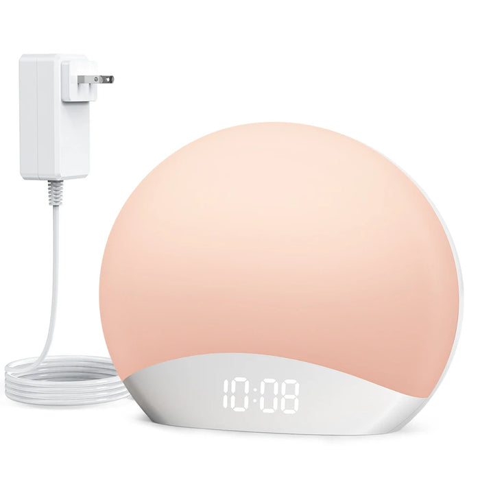 Sunrise Alarm Clock & Sound Machine – All-in-One Sleep Aid with Nature Sounds & Gentle Wake-Up Light