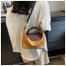 Compact Unisex Barrel-Shaped Crossbody Bag with Modern Flap Design - Samanta Factory
