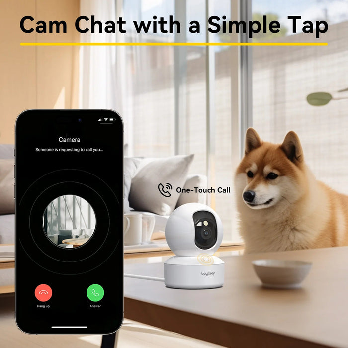 Indoor Dome Security Camera – 360° View & 3MP Color Night Vision SF
