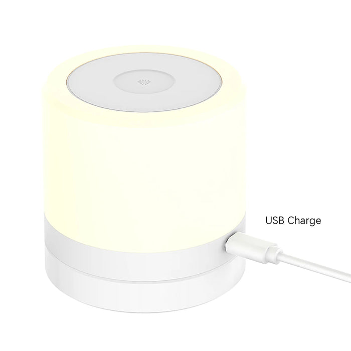 Rechargeable Table Lamp – 360° Dimmable Lighting with Hook Design for Bedroom & Decor - Samanta Factory