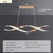 Modern LED Pendant Light – Polished Chrome with Remote Dimming - Samanta Factory