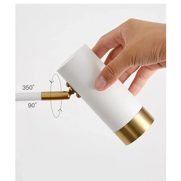 Modern Wall-Mounted LED Lamp – Adjustable Swing Arm with Warm/Cold Light for Bedrooms & Living Rooms - Samanta Factory