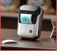 Portable Bluetooth thermal label printer for adhesive business and organization labels