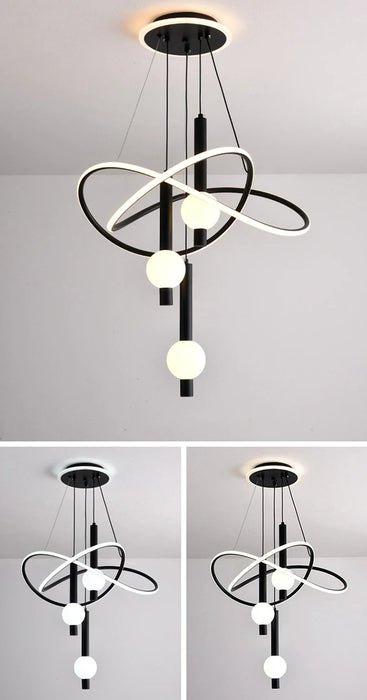 LED Crystal Pendant Light – 3 Color Modes with Remote Dimming SF