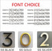 LED House Numbers – Backlit Stainless Steel Address Sign SF