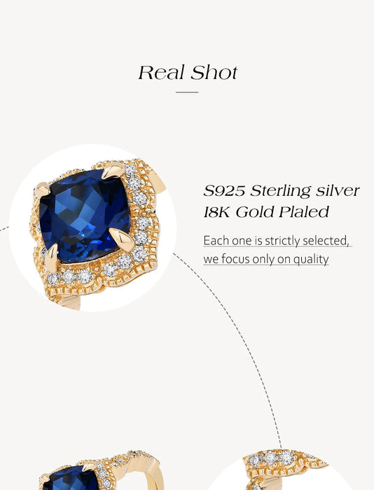 Moissanite Ring – D Color VVS1 Sterling Silver SF