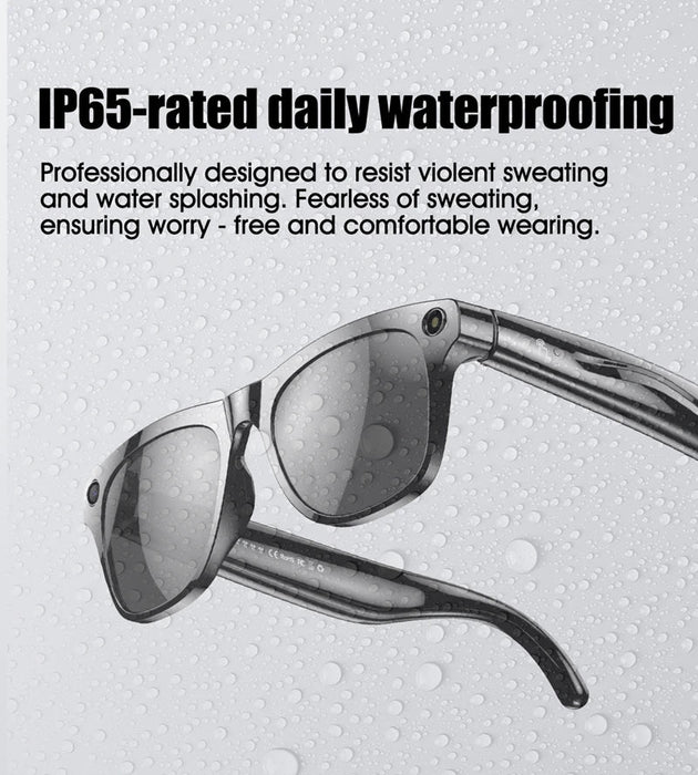 AI Smart Glasses with 6K Camera & Translation – Bluetooth Calling Music Photochromic Eyewear SF