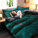 3-Piece Winter Velvet Duvet Cover Set – Soft Warm Fleece with Pillowcases, Twin to King Size" - Samanta Factory