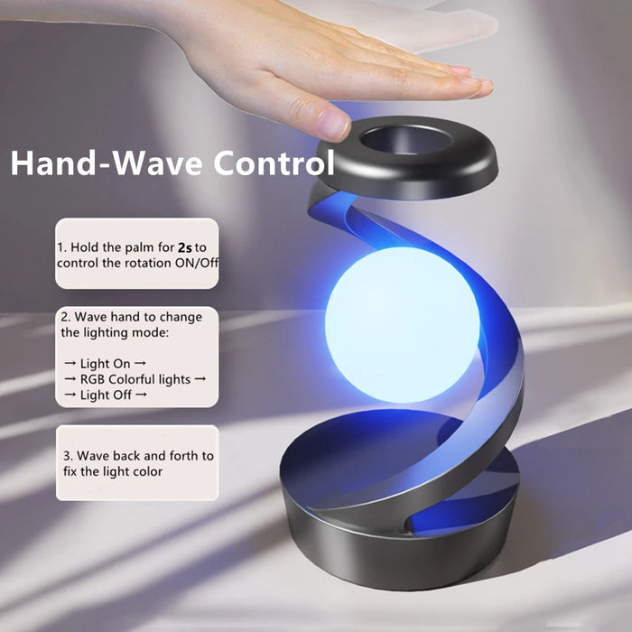 Floating Table Lamp – Hand-Wave Control & RGB Night Light Sf