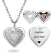 Custom Photo Locket Necklace – Personalized Heart Pendant for Men/ Women SF