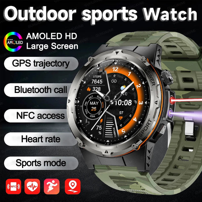 Outdoor Sports Smartwatch – 1.39″ AMOLED, GPS & Swimming Mode SF