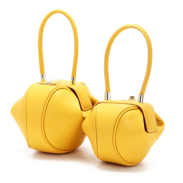 Leather Bucket Bag – Stylish Shoulder Handbag for Women - Samanta Factory