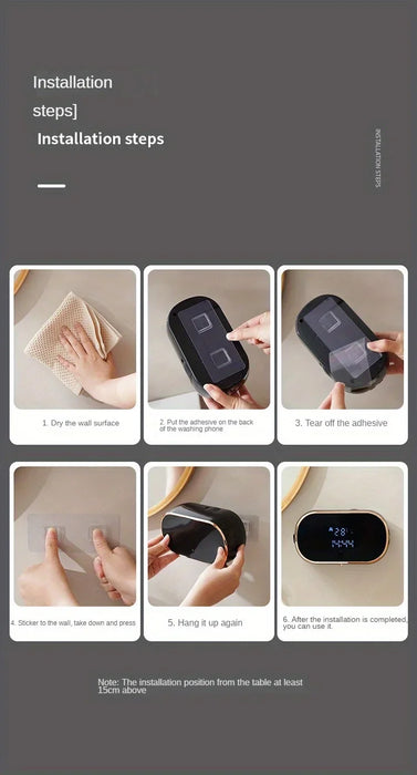 Automatic Foaming Soap Dispenser – Touchless Smart Sensor with USB Rechargeable & Wall Mount Design
