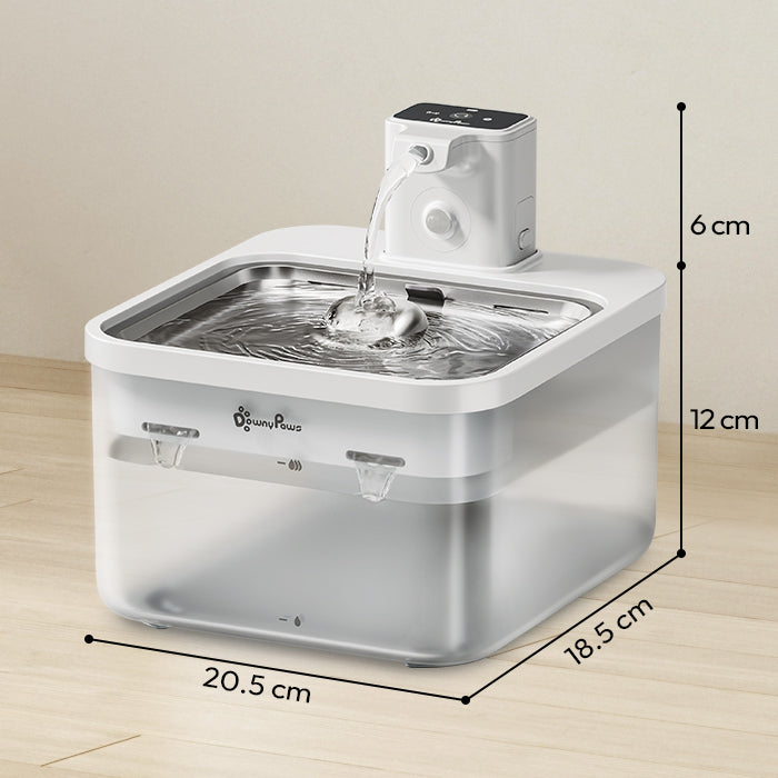 Wireless Cat Water Fountain – Battery-Operated with Motion Sensor & 5-Level Filtration