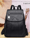 High-Quality Leather Backpack for Women – Large Capacity Travel & School Bag, Fashionable Mochila Shoulder Bag - Samanta Factory