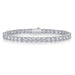 Certified Full Moissanite Bracelet in 925 Sterling Silver with 18K Gold Plating SF