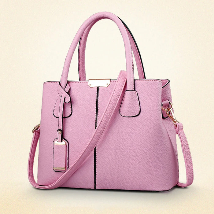 Ladies Large Tote Bag – Square Shoulder Bag, PU Leather Handbag & Crossbody for Women - Samanta Factory