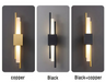 Contemporary Black & Gold LED Wall Lamp – Up & Down Light for Modern Interiors - Samanta Factory