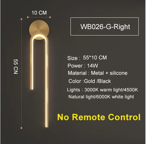LED Wall Light – Modern Indoor Wall Sconce with 3-Colour Temperature for Bedroom & Hallway SF
