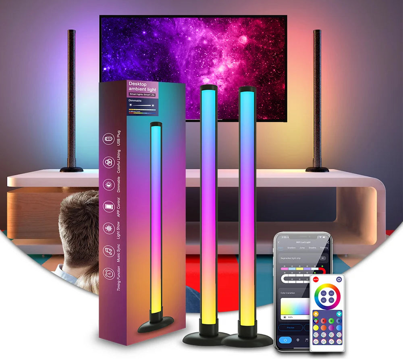 Modern aluminium smart LED night light with motion sensor for bedrooms and hallways