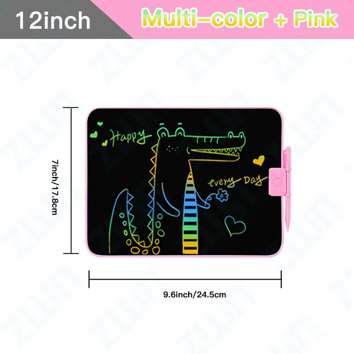 LCD Writing Tablet – Colorful Screen with One-Tap Erase & Pressure-Sensitive Drawing