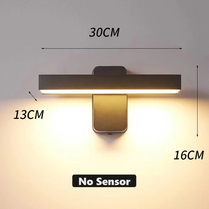 PIR Motion Sensor Wall Lamp – Rotatable, Waterproof IP65 Outdoor LED Light for Garden - Samanta Factory