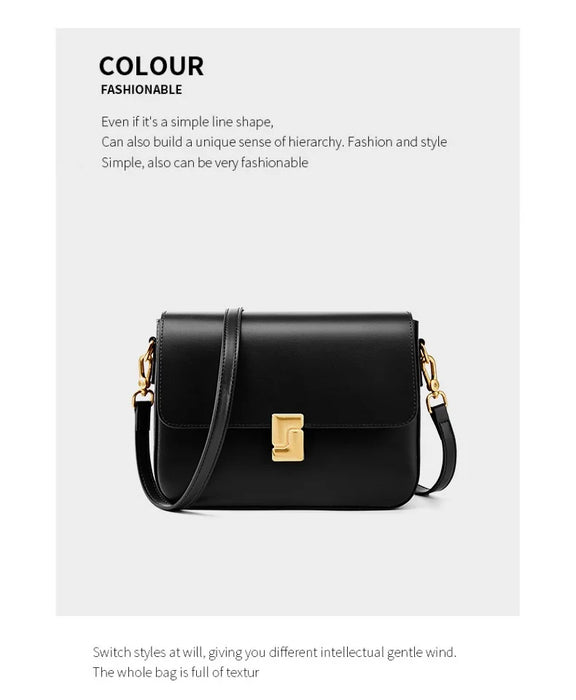 Split Leather Satchel Bag – Moderate Hardness for Women